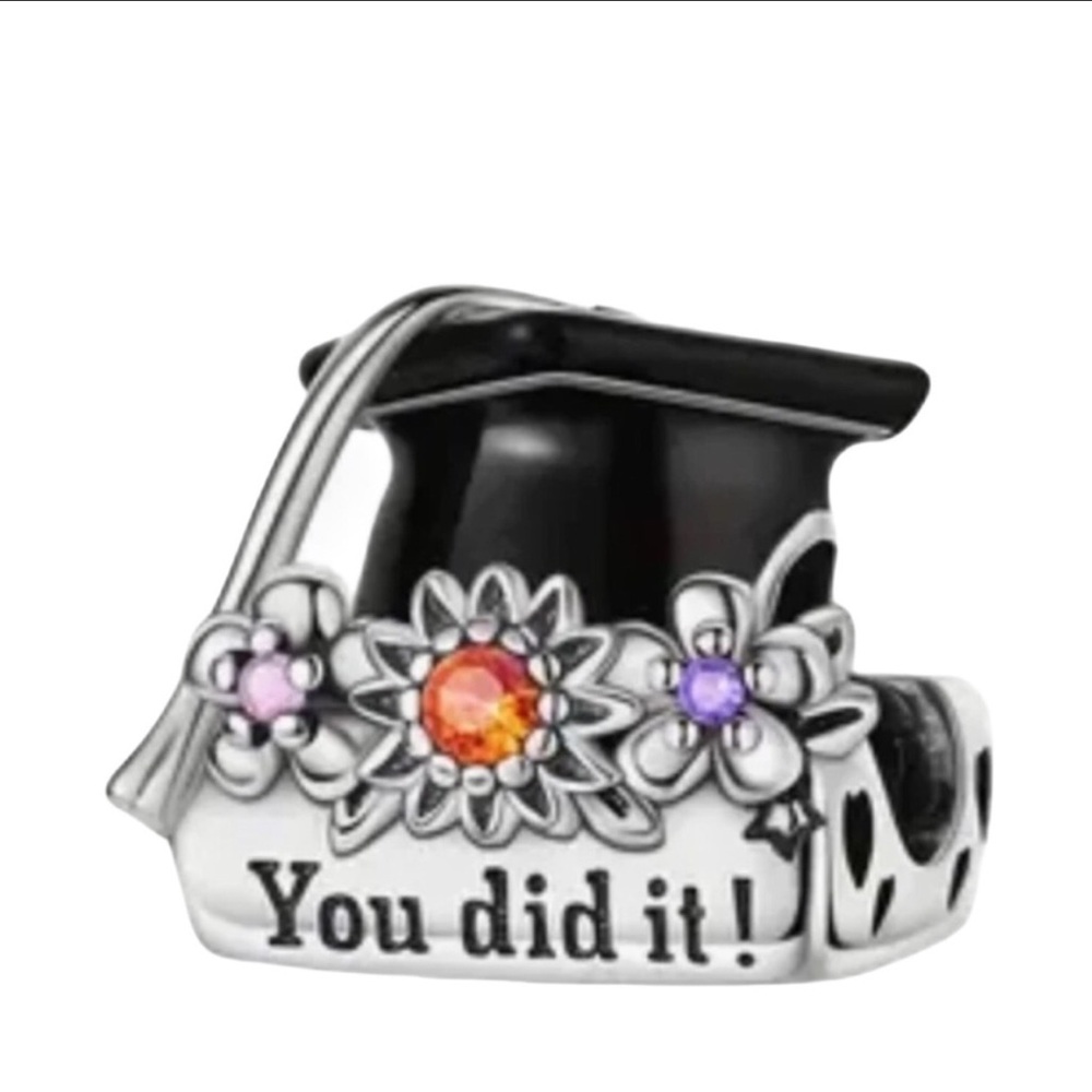 S925 Graduation Cap Charm Pandora Style